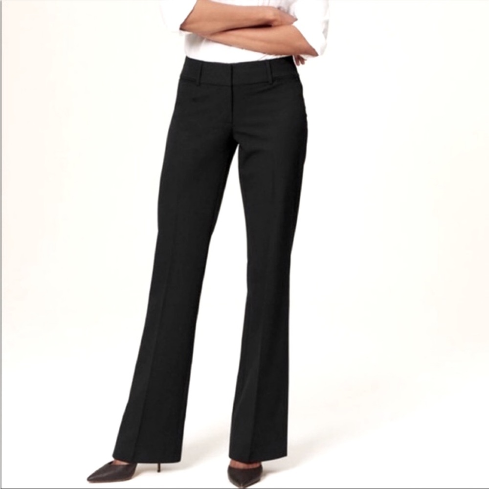 NWT Loft Julie-fit Flare-leg black Trousers Size 8